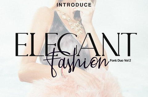 Elegant Fashion Duo Font Font Fallen Graphic Studio 