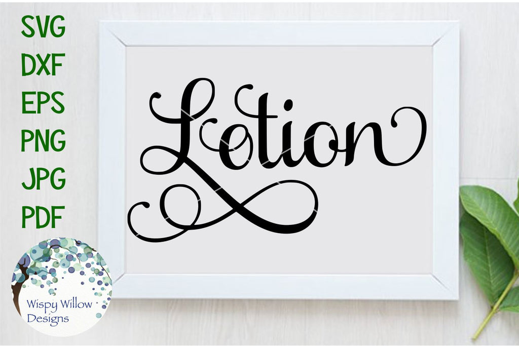 Lotion Lettering Elegant Lotion Label - So Fontsy