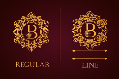 Elegant Mandala Monogram Font Font Dm Letter Studio 