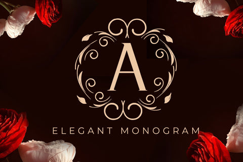 Elegant Monogram Font LetterdayStudio 