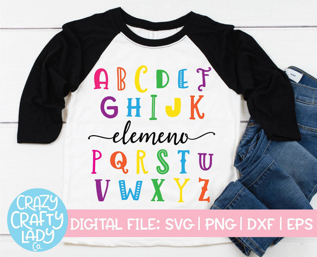 Elemeno P | Back to School SVG Cut File SVG Crazy Crafty Lady Co. 