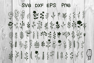 element floral hand drawn SVG dadan_pm 