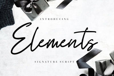 Elements Signature Script Font Creatype Studio 