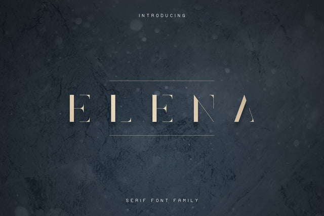 Elena Luxe Serif font Font VPcreativeshop