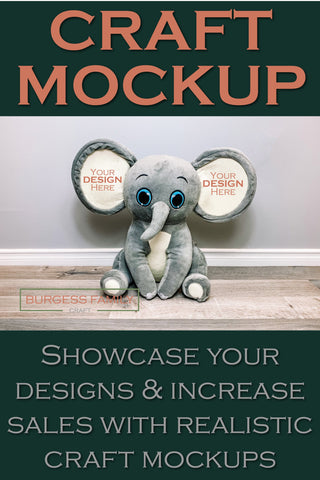 Elephant birth stat | Craft mock up Mock Up Photo Burgess Family Craft 