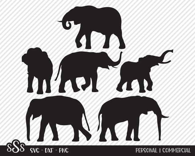 Elephant Bundle | Outdoor SVG SVG Texas Southern Cuts 