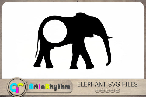 Elephant Circle Monograms Svg, Elephant Svg, Elephant Monograms Svg SVG Artinrhythm shop 