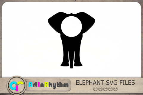 Elephant Circle Monograms Svg, Elephant Svg, Elephant Monograms Svg SVG Artinrhythm shop 