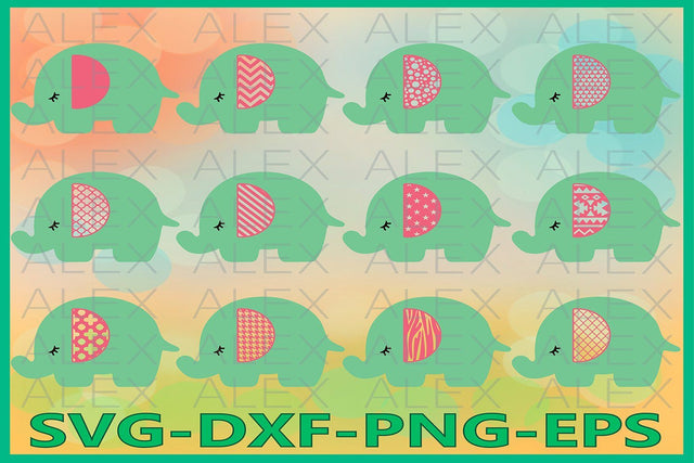 Elephant Clipart SVG SVG AlexSVGStudio 