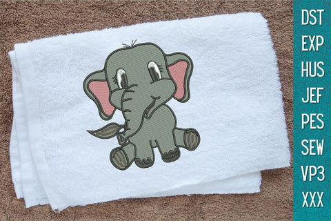 Elephant Embroidery Designs Embroidery/Applique DESIGNS SvgOcean 