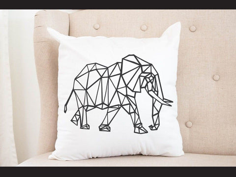 Elephant Geomatical Print SVG Johan Ru designs 