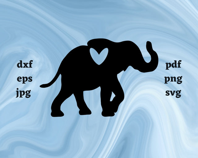 Elephant Heart SVG Cut File SVG Northern Light SVG 