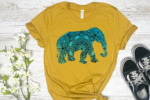 Elephant Mandala Sublimation Design I Mandalas Sublimation Happy Printables Club 
