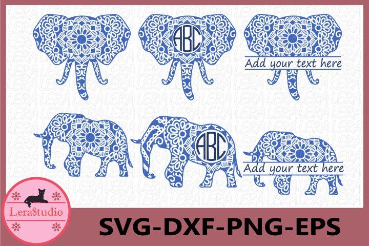 Elephant Mandala SVG SVG Lerastudio 