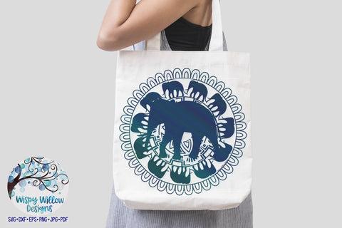 Elephant Mandala SVG SVG Wispy Willow Designs 