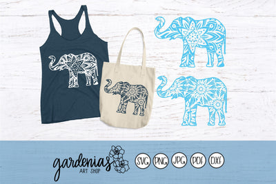Elephant Mandalas SVG Gardenias Art Shop 