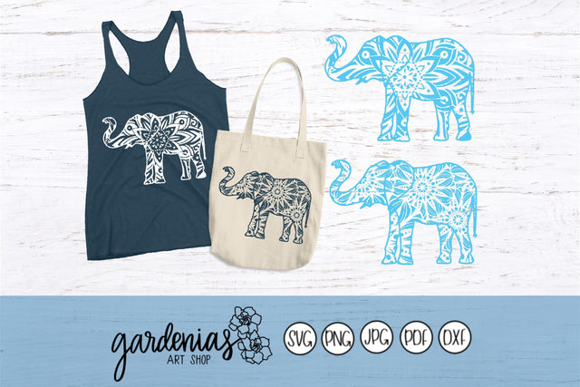 Elephant Mandalas SVG Gardenias Art Shop 