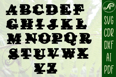 Elephant monogram letter bundle Name signs SVG 3 layer SVG APInspireddesigns 