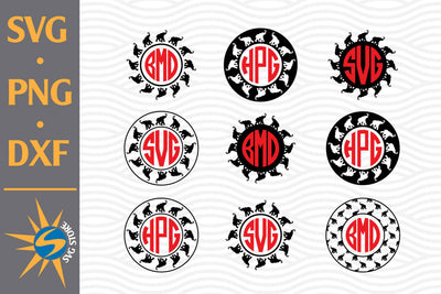 Elephant Monogram SVG, PNG, DXF Digital Files Include SVG SVGStoreShop 
