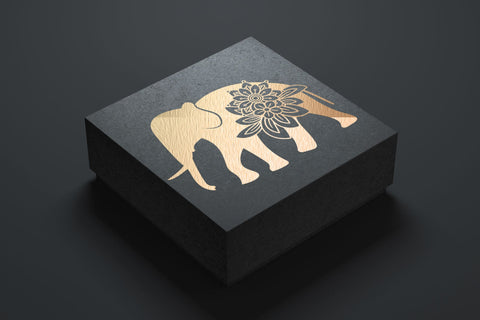 Elephant SVG, Elephant Silhouette PNG, Floral Animal T-shirt Design. SVG Elinorka 