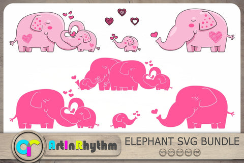 Elephant Svg, Elephant Svg Bundle, Baby Elephant Svg, Elephant Cliparts SVG Artinrhythm shop 