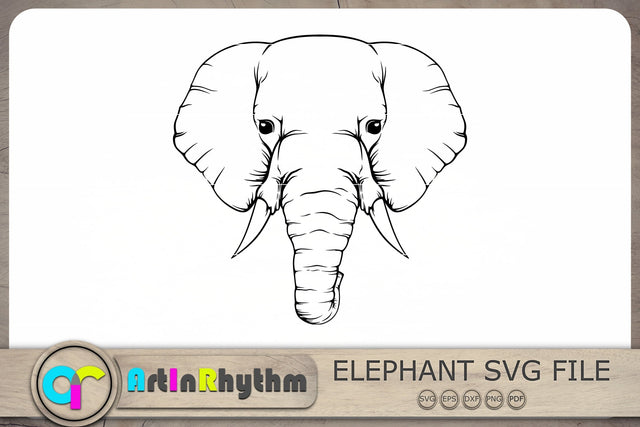 Elephant SVG, Elephant SVG File, Elephant Clipart, Animal SVG SVG Artinrhythm shop 