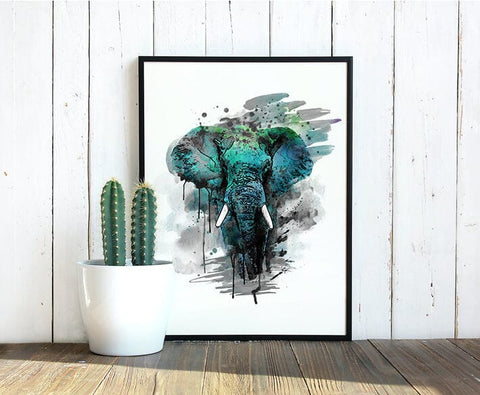 Elephant Watercolor Sublimation Clipart PNG JPG Sublimation nikola 