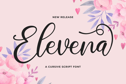 Elevena Font Fallen Graphic Studio 