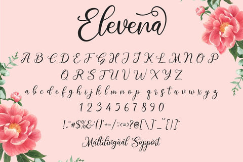 Elevena Font Fallen Graphic Studio 