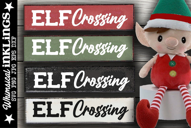 Elf Crossing SVG SVG Whimsical Inklings 