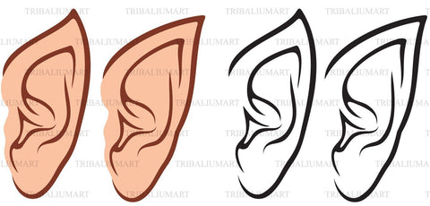 Elf ear SVG TribaliumArtSF 