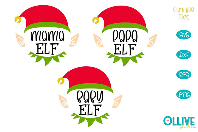 Elf Family SVG Christmas Bundle SVG Ollive Studio 