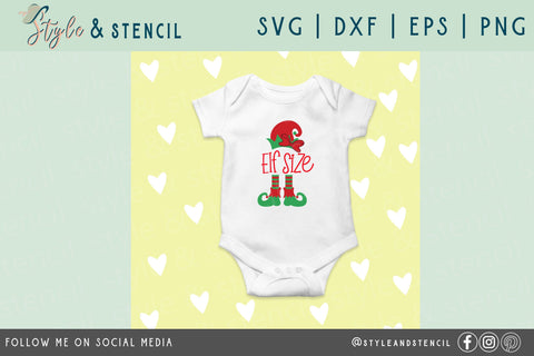 Elf Hat and Feet SVG SVG Style and Stencil 