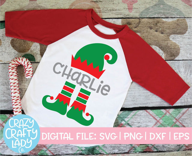Elf Hat & Feet | Christmas SVG Cut File SVG Crazy Crafty Lady Co. 