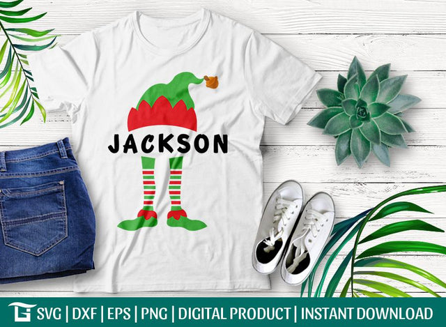 Elf Jackson SVG Cut File, Elf Svg, Christmas Svg, Jackson SVG Tshirt Design SVG ETC Craft 