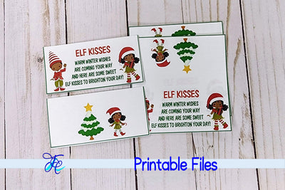 Elf Kisses Bag Topper aa 3D Paper Family Creations 