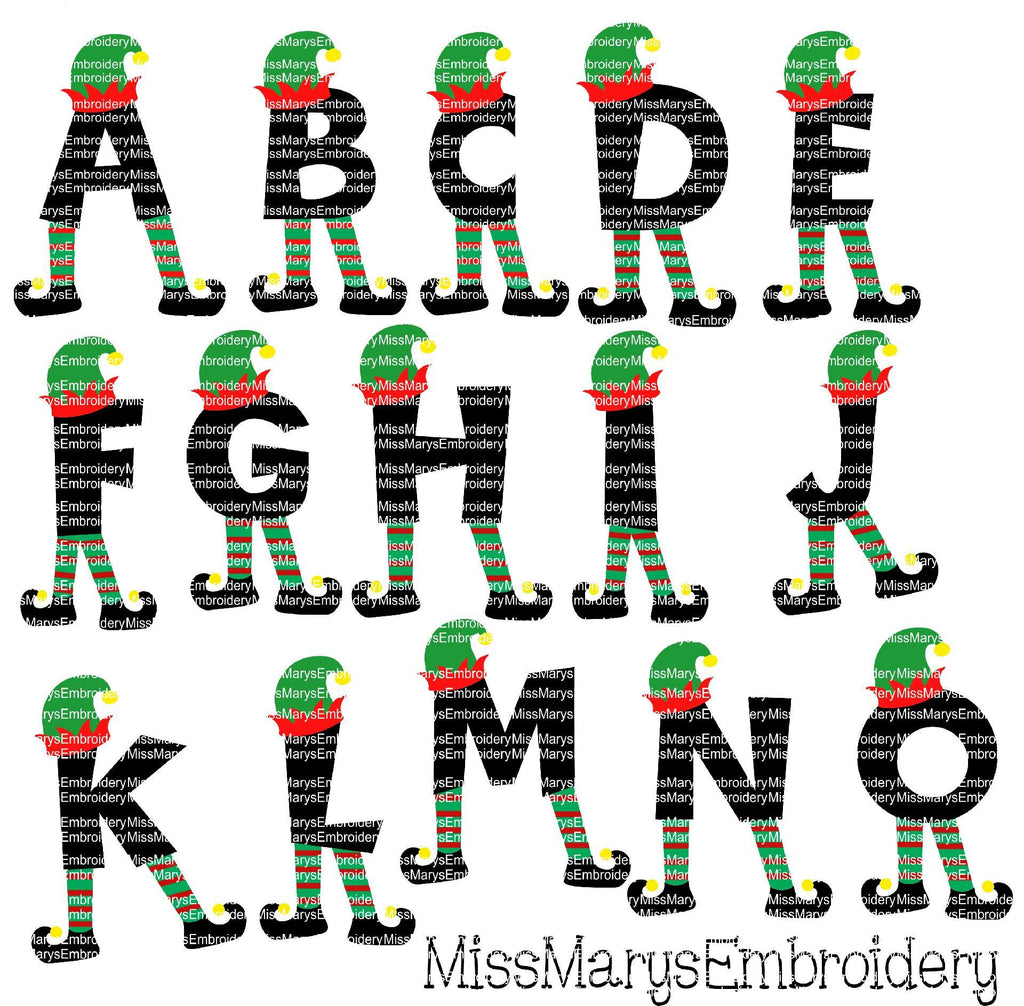 Elf Invisible Ink Letter Elf Letters - So Fontsy