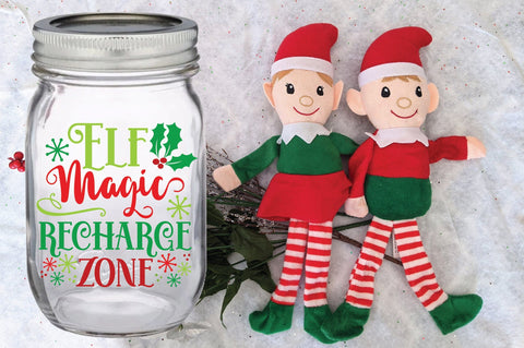 Elf Magic Recharge Zone SVG File - Christmas Elf Quarantine SVG SVG Old Market 