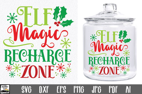 Elf Magic Recharge Zone SVG File - Christmas Elf Quarantine SVG SVG Old Market 