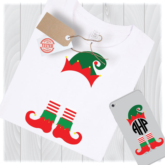 Elf Monogram SVG Files for Cricut Designs | Christmas SVG Files SVG My Sew Cute Boutique 