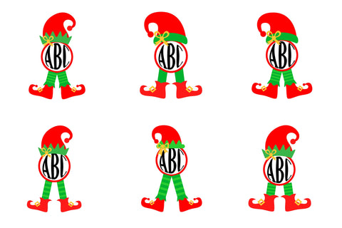 Elf Monogram SVG. Monogram Christmas. Elf SVG. Monogram SVG SVG Olga Terlyanskaya 
