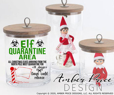 Elf quarantine area SVG PNG DXF Christmas Elf SVG | Amber Price Design SVG Amber Price Design 