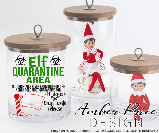 Elf quarantine area SVG PNG DXF Christmas Elf SVG | Amber Price Design SVG Amber Price Design 