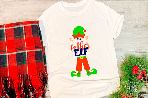 Elf quotes baby elf, the mother elf, the father elf. SVG SVG Angelina Semenova 