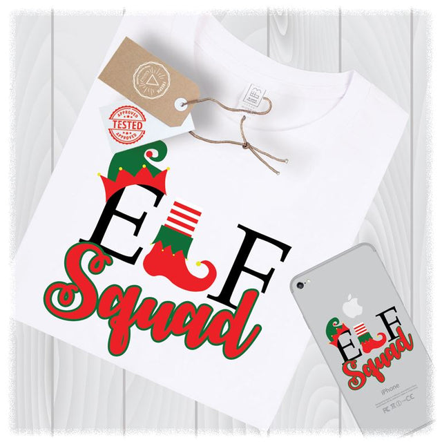 Elf Squad SVG Files for Cricut Designs, Christmas Elf Svg, Cute Christmas SVG Files, Christmas Shirt Svg, Elf Clip art, Baby Christmas Svg SVG My Sew Cute Boutique 