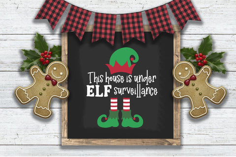 Elf Surveillance Hat and Feet SVG SVG Style and Stencil 