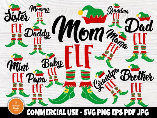 Elf SVG, Christmas Svg Bundle, Elf Hat Svg Files SVG TonisArtStudio 