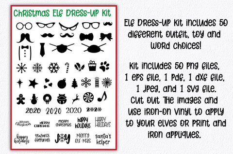 Elf Toy Kit - Elf Dress Up Kit and Adoption Certificate SVG Old Market 