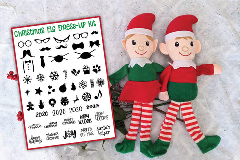 Elf Toy Kit - Elf Dress Up Kit and Adoption Certificate SVG Old Market 