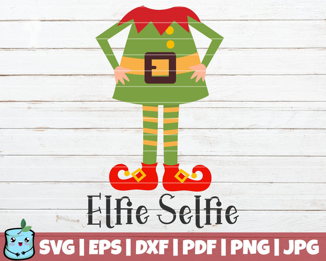 Elfie Selfie SVG MintyMarshmallows 